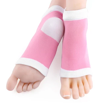 1 Чифт Гладки Силиконови Овлажнители Гелевых Чорапи За Пети Срещу Сухи Напукани Напукани Крака Грижа За Кожата Ексфолиращи Средства За Защита На Краката