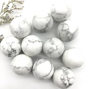 20-22 мм Натурален Бял Тюркоаз Кварцов Балон Кристална Топка Скъпоценни Камъни Лечебни Камъни Подаръци Декор Минерали Естетичен Интериор на Стаята