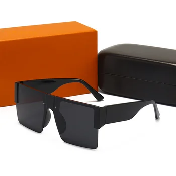 2022 Нови Класически Слънчеви Очила Оверсайз Aaa Маркови Дизайнерски Квадратни Мъжки Дамски Очила с UV400 Модни Покупки Градиентные Лещи Унисекс