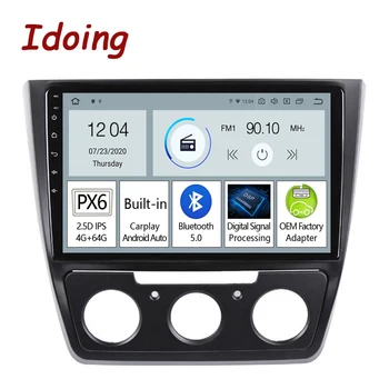 Idoing PX6 Android Авто Радиоплеер За Skoda-Yeti 5L 2009-2014 GPS Навигация Carplay Авто Главното устройство, Щепсела и да играе Без 2din DVD