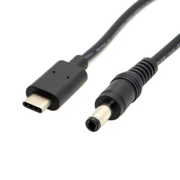 Jimier 20 см USB 3.1 Type C USB-C към DC 5,5 2,5 мм Удължител Удължител за Зарядно кабел за Нов Лаптоп Apple