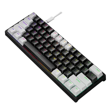 K620 клавиатура Type-c RGB Цветен Лампа Hotswap Домашен Офис Детска Жичен Механична Клавиатура Игрови Аксесоари