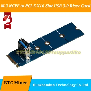 M. 2 NGFF за PCI-E X16 Слот, USB 3.0 Пренос на Странично Card Удължител за VGA Адаптер удължителен кабел за видео карти за Майнинга БТК Миньор