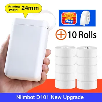 Niimbot D101 D11 D110 Мини Термопринтер за Печат на Етикети Без Мастило Преносим Джобен Производител на Етикети за Мобилен Телефон