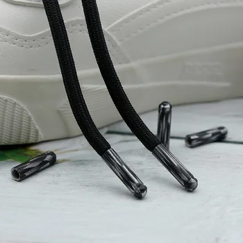 Weiou Дантела 20*5 мм, Медни Черни Метални Обувките на Висок Ранг Краищата на Въжето Лесно да Инсталирате Wellace Официални Аксесоари За Връзки на Едро