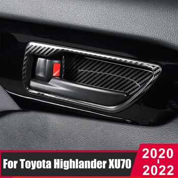 Автоаксесоари За Toyota Highlander Kluger XU70 2020 2021 2022 2023 Вътрешна Врата Дръжка От Неръждаема Стомана Рамка на Купата Капак Завърши