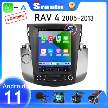 Автомагнитола Srnubi Android 11 За Toyota RAV4 Рав 4 2005 - 2010 2011 2012 2013 Мултимедиен Плейър 2Din GPS Carplay стерео DVD
