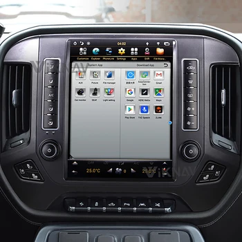 Автомобилен GPS Мултимедиен Плеър За Chevrolet Silverado GMC Sierra 2014 2015 2016 2017 2018 2019 2020 Android Авто Радио Авто Аудио