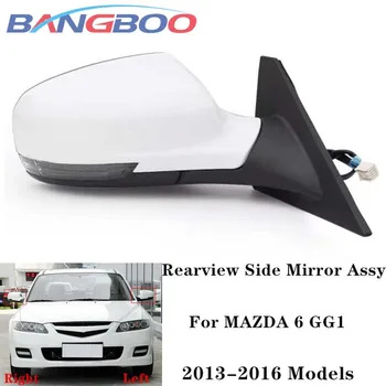 Автомобилно Външно Огледало за Обратно виждане В Събирането За MAZDA 6 GG1 2013 2014 2015 С Led Топъл Електронен Сгъване на Основния Цвят