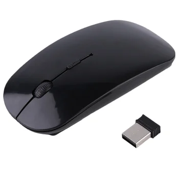 безжична мишка с USB 2,4 Ghz за лаптоп, без звук, съвместима с Bluetooth, акумулаторна