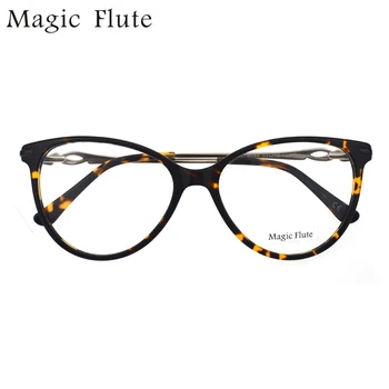 Безплатна Доставка 2020 Очила в Рамки Класически Реколта Oculos grau de Ацетатные Полнокадровые Очила с диамантен пръстен за Жени 8033