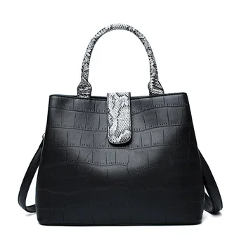 брендовый магазин за кожени чанти, дамски голяма чанта-тоут, обикновена чанта-незабавни посланици на рамото, дамска кожена чанта-плик с змеиным модел