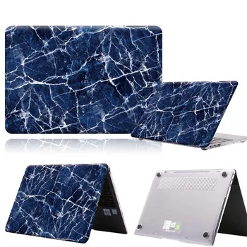 Бяла виена в синьо Мраморната джоба за лаптоп MateBook 13/13 AMD Ryzen / 14 / D14 / D15 / X 2020 / X Pro / Pro 16,1 / Honor MagicBook 14/15