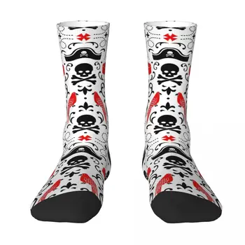 Дамасские чорапи за възрастни от Пиратски живот, Чорапи унисекс, мъжки Чорапи, дамски Чорапи