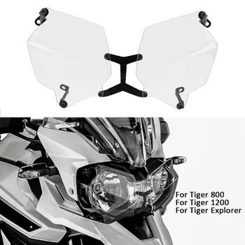 За Tiger 800 XC XCX XCA XR XRX XRT 2011-2018 1200 Explorer Мотоциклетът Акрилна Фаровете Защитно покритие Защитно Защита