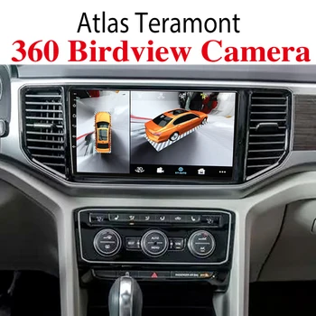 За Volkswagen VW Atlas Teramont 2017 ~ 2021 Авто Аудио Навигация Стерео Carplay DVR 360 Гледка от Птичи поглед Наоколо система 4G
