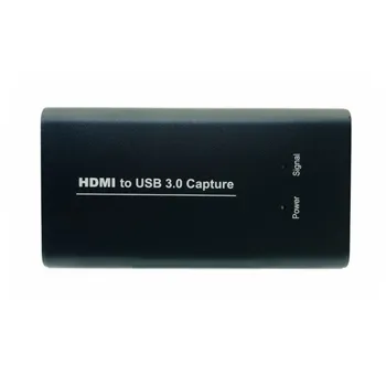 Карта на захващане HDMI Устройство за видеозапис USB3.0 HDMI 4K 60Hz, HDMI, USB HD Видео Заснемане на Игри онлайн Излъчване с микрофон