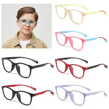 Модерен Анти-сини лъчи, Грижа За Зрението, Детски слънчеви Очила, Анти-сини Светлинни Очила, Меки Рамки, Выпученные силиконови Очила