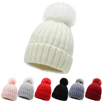 Мъжки и дамски зимни модни вълнени плетени калъф за шапки, колоездене, ветроупорен студени и топли цветни памучни шапки