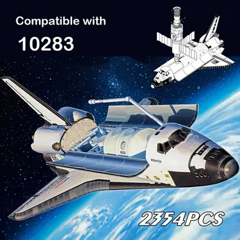 На разположение на Совалката Discovery 10283 градивните елементи на Космически Кораб Тухли 2354 Бр. Креативни Играчки За Деца Подаръци За Рожден Ден