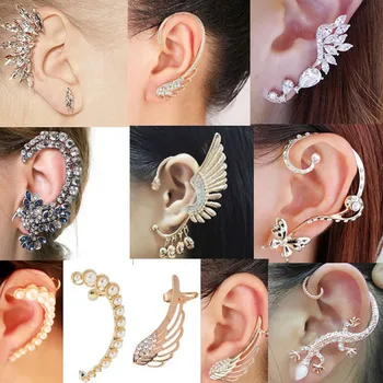 Обеци за жени с кристали oorbellenhangers ефектно верига pendientes largos с пискюл, модни геометрична евро-Американската ушна кост