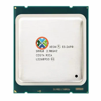 Оригинален процесор Xeon E5 2690 E5-2690 Восьмиядерный 2,9 G SROL0 C2 LGA2011 процесор 100% работи правилно КОМПЮТЪР Сървър Настолен Процесор
